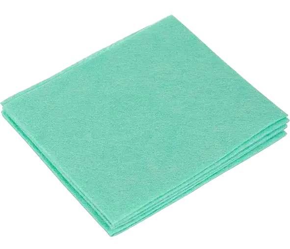 Серветки віскозні Clean Up 38х30 зелені 10 шт